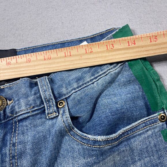 Homme Femme Jeans‎ Mens 30 x 32 Skinny Slim Ankle Zip Cotton Distressed Denim - Picture 11 of 12